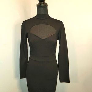 Black Bodycon Sweater Dress